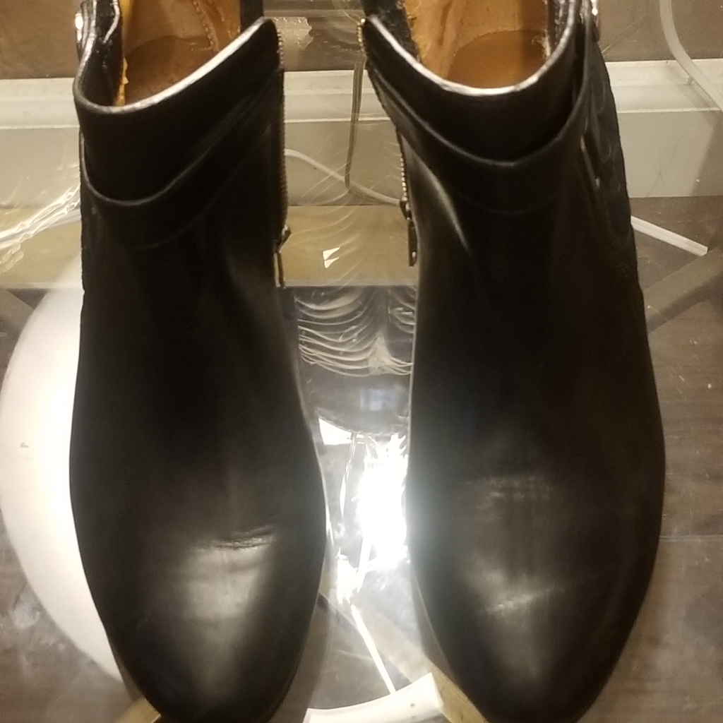 Women's Leather Coach Ankle Boots Sz.6.5b